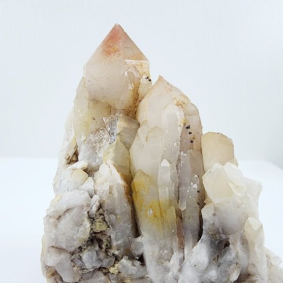 Catedral de Cuarzo con limonita - Minerales de colección