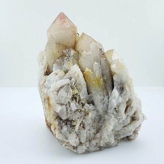 Catedral de Cuarzo con limonita - Minerales de colección