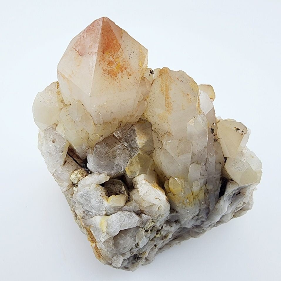 Catedral de Cuarzo con limonita - Minerales de colección