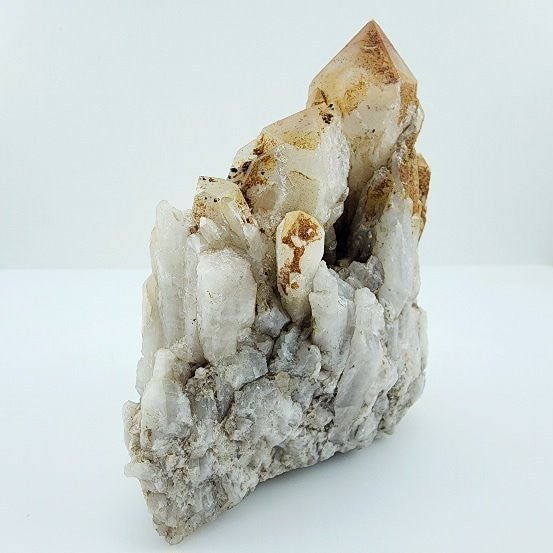 Catedral de Cuarzo con limonita - Minerales de colección