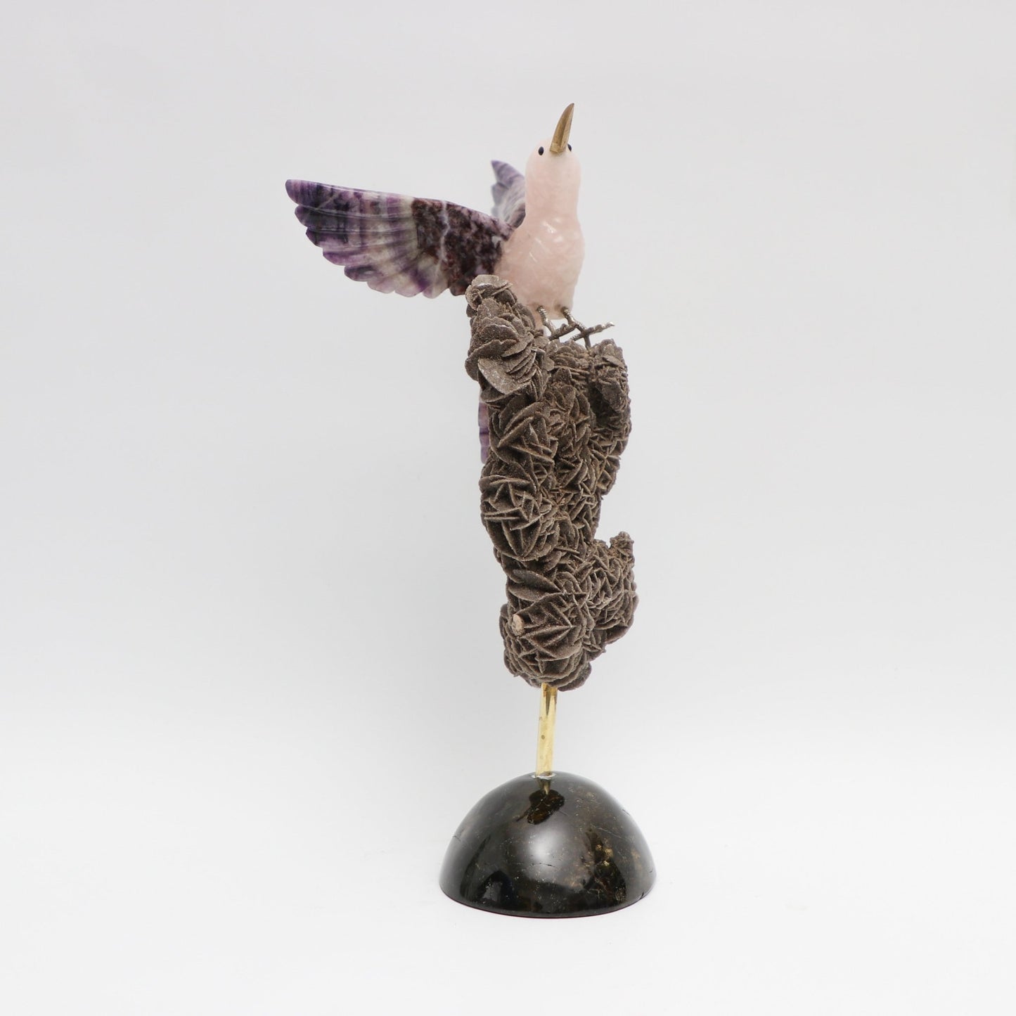 Colibrí violeta - Talla en piedra