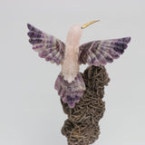 Colibrí violeta - Talla en piedra