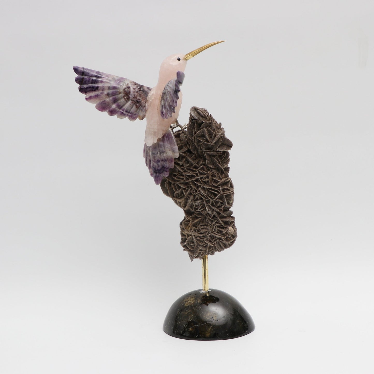 Colibrí violeta - Talla en piedra