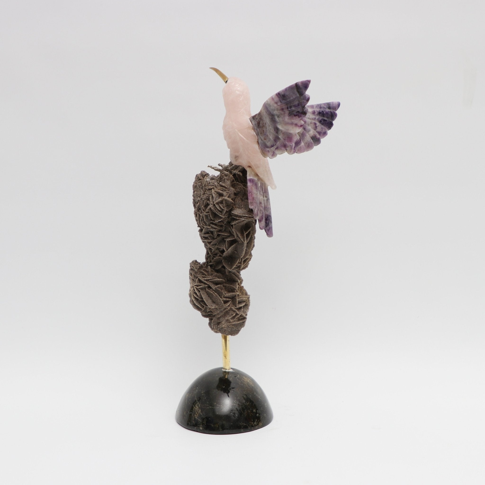 Colibrí violeta - Talla en piedra