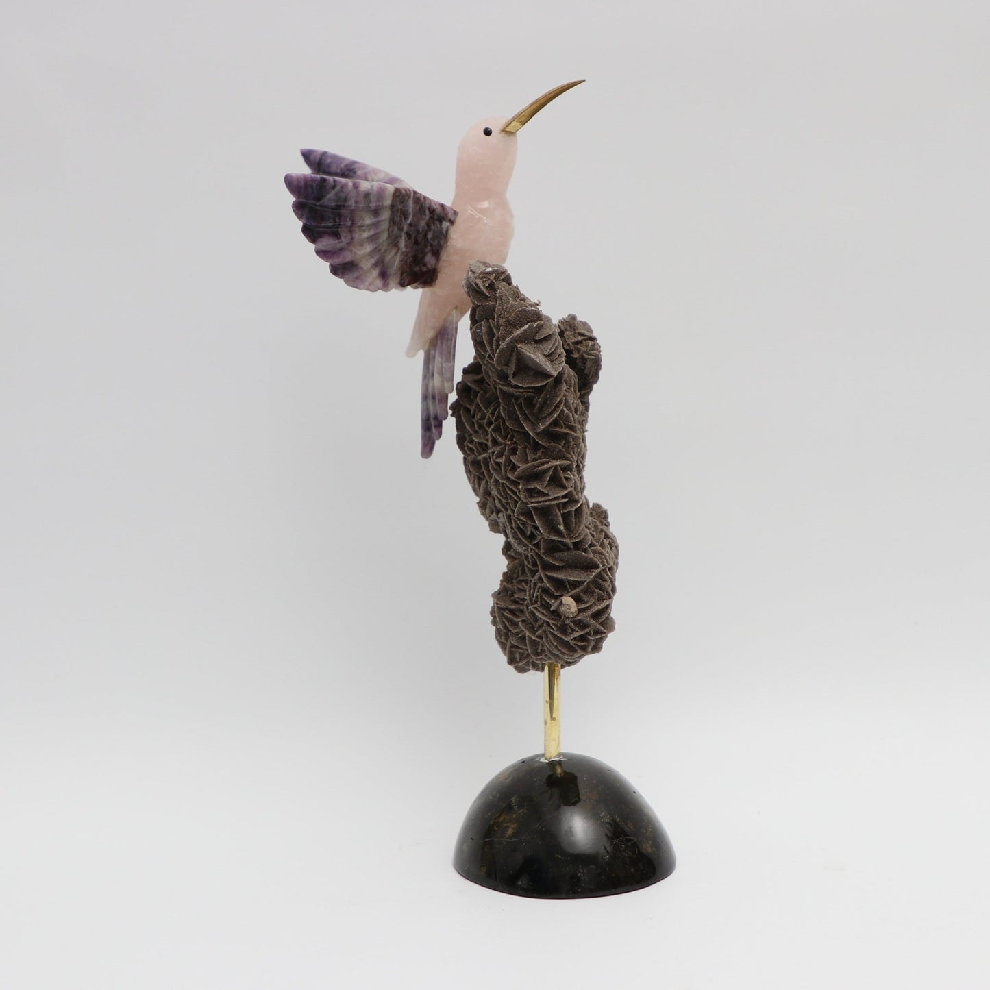 Colibrí violeta - Talla en piedra