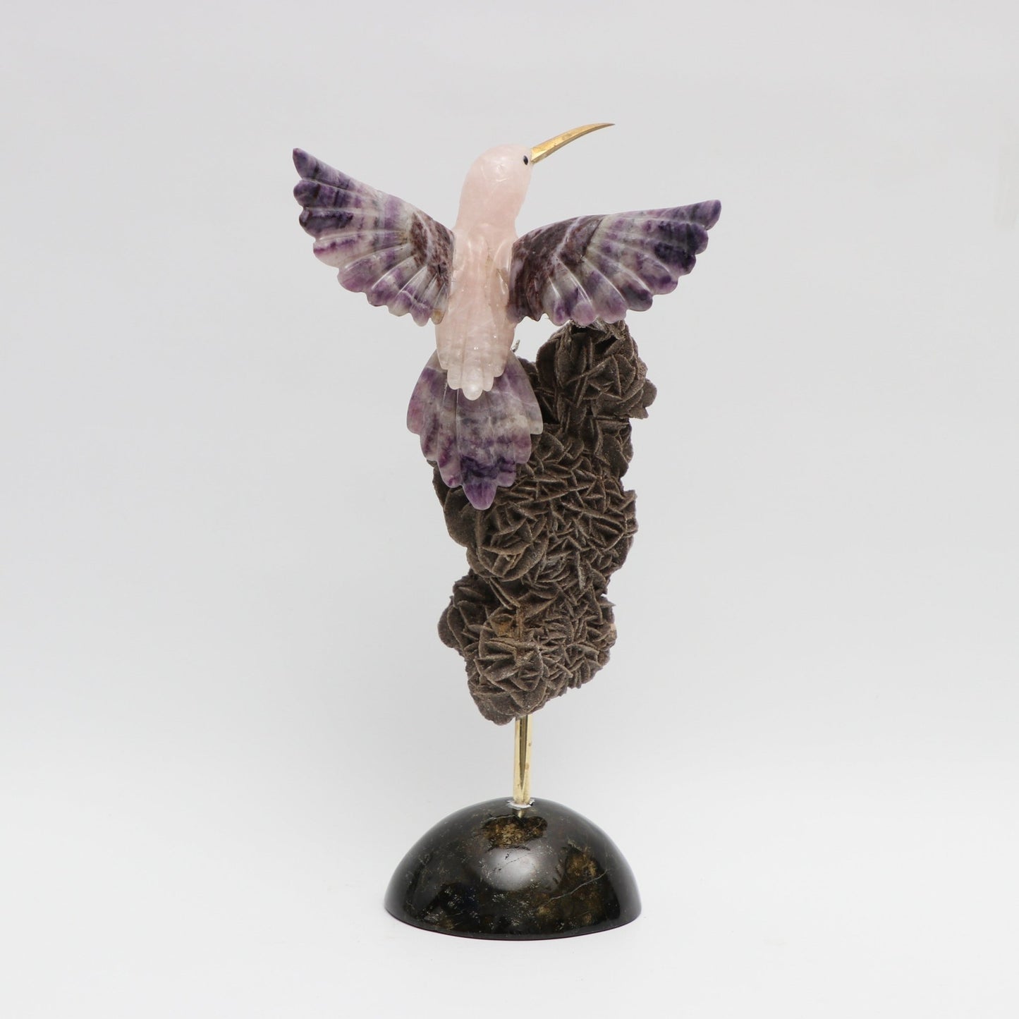 Colibrí violeta - Talla en piedra