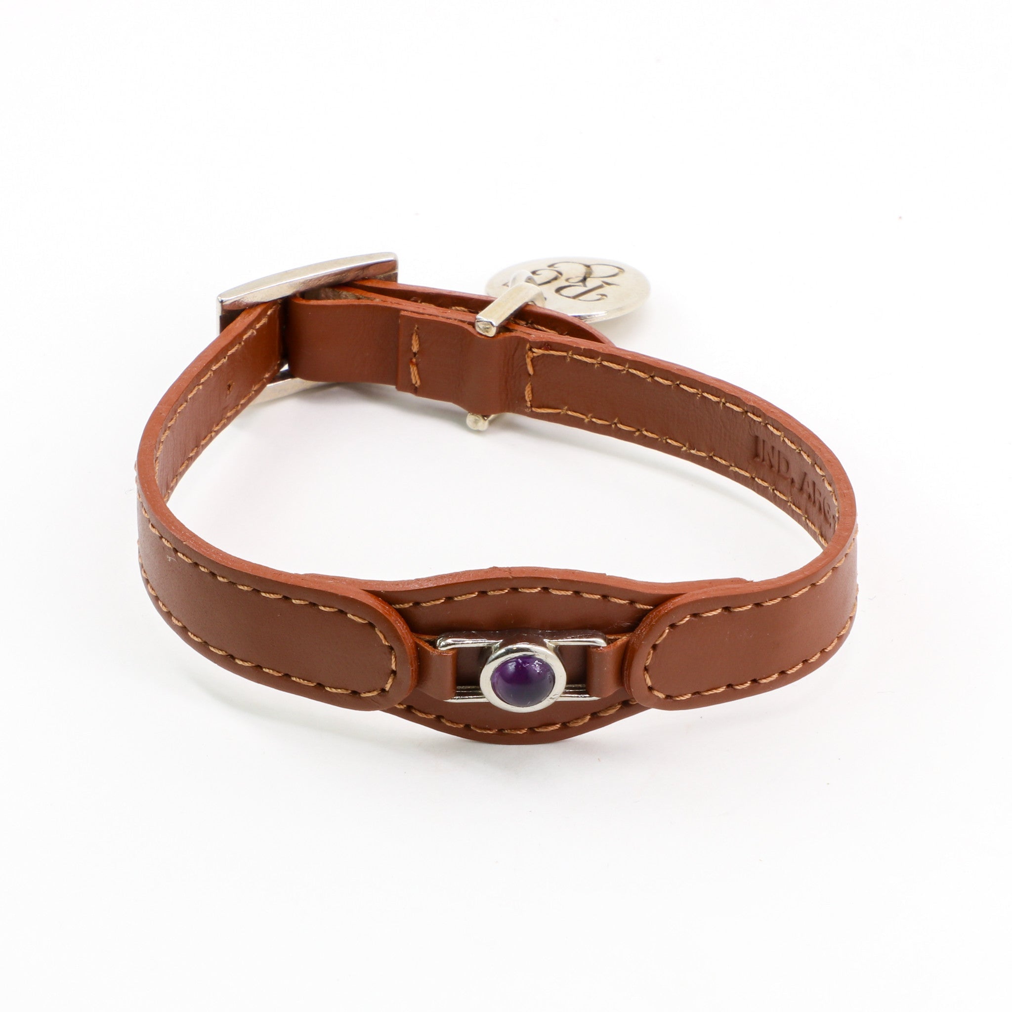 COLLAR CON AMATISTA PARA MASCOTAS - MEDIDA S - Accesorios para mascotas