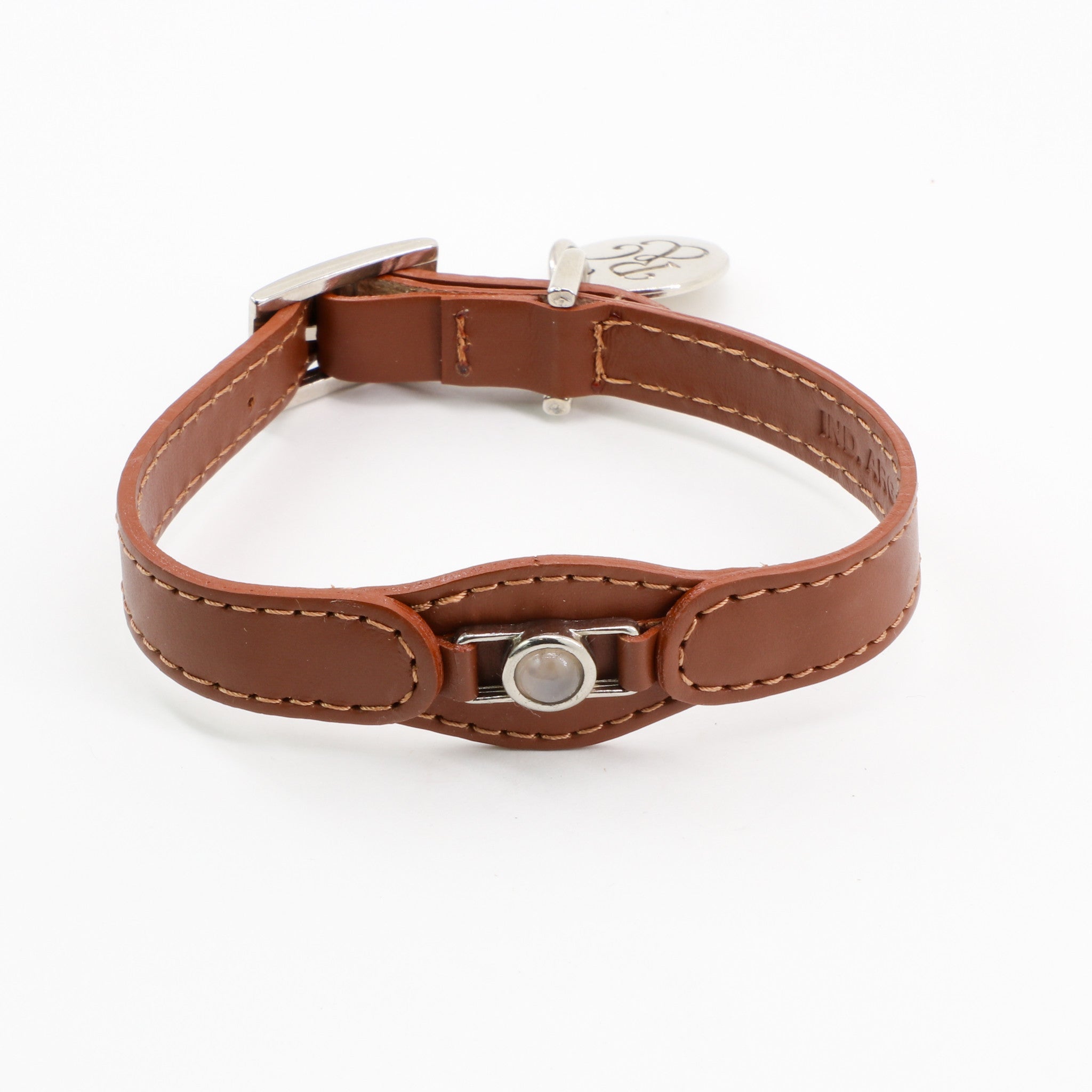 COLLAR CON CUARZO ROSA PARA MASCOTAS - MEDIDA S - Accesorios para mascotas