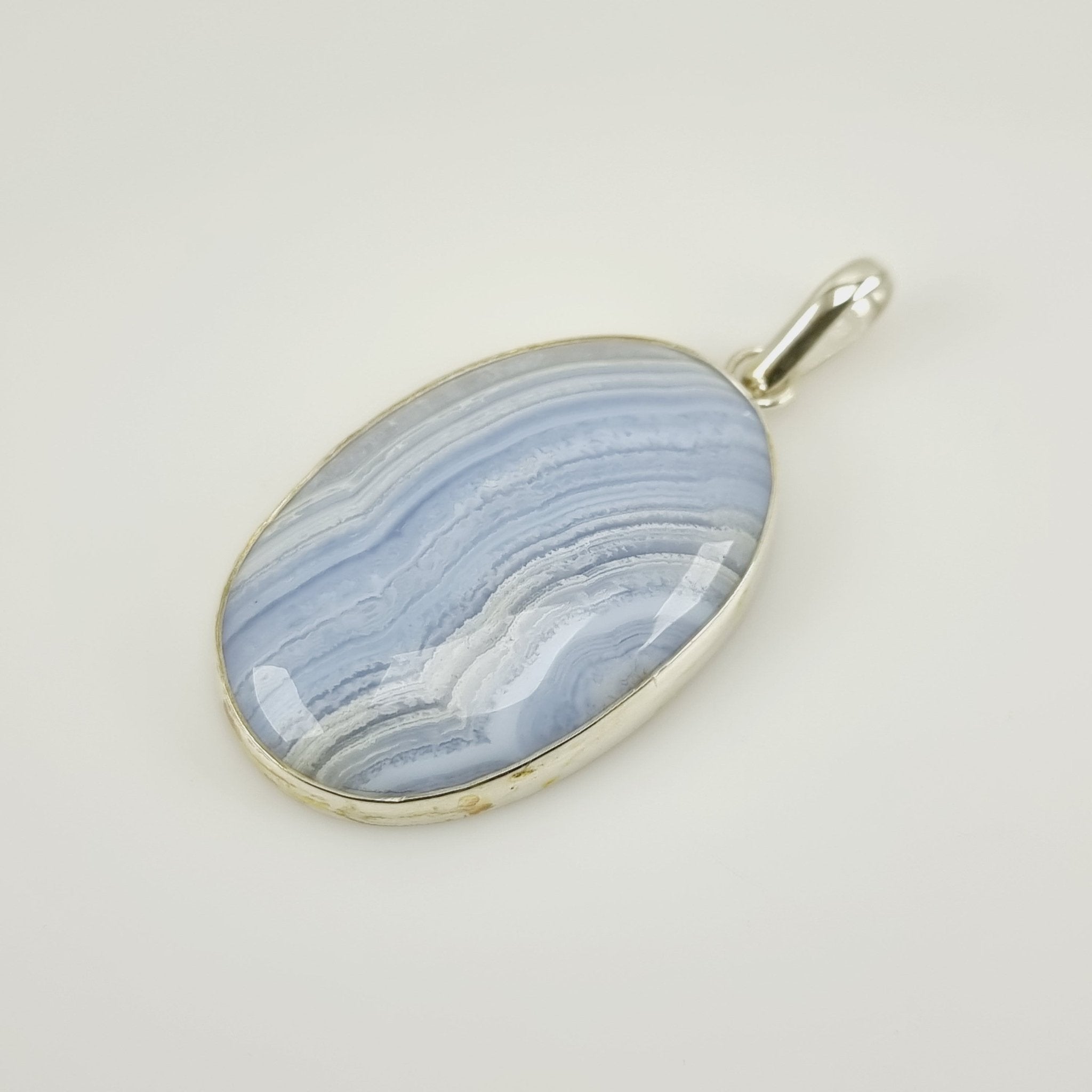 Dije de Ágata de encaje azul - Dijes