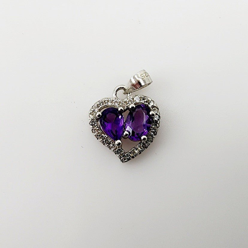 Dije de Amatista y cubic zirconia - Dijes