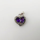 Dije de Amatista y cubic zirconia - Dijes