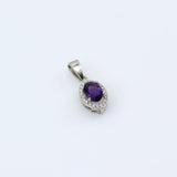 Dije de Amatista y cubic zirconia - Dijes