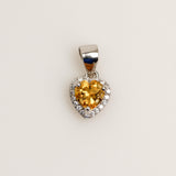 Dije de Citrino y cubic zirconia - Dijes