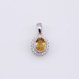 Dije de Citrino y cubic zirconia - Dijes