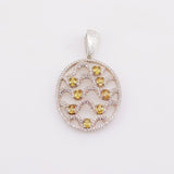 Dije de Citrino y cubic zirconia - Dijes