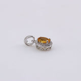 Dije de Citrino y cubic zirconia - Dijes