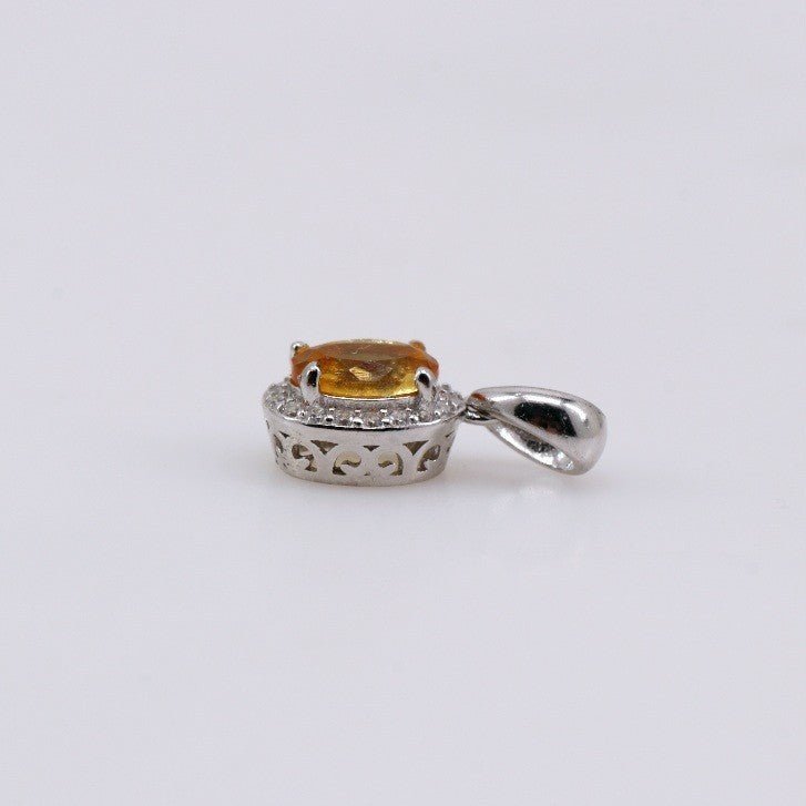 Dije de Citrino y cubic zirconia - Dijes