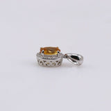 Dije de Citrino y cubic zirconia - Dijes