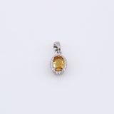 Dije de Citrino y cubic zirconia - Dijes