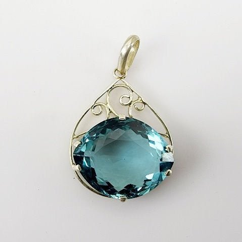 Dije de Cuarzo Aqua Aura - Dijes