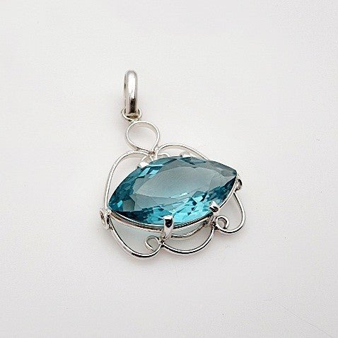 Dije de Cuarzo Aqua Aura - Dijes
