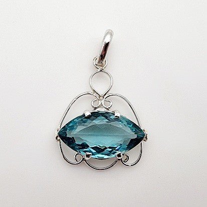 Dije de Cuarzo Aqua Aura - Dijes