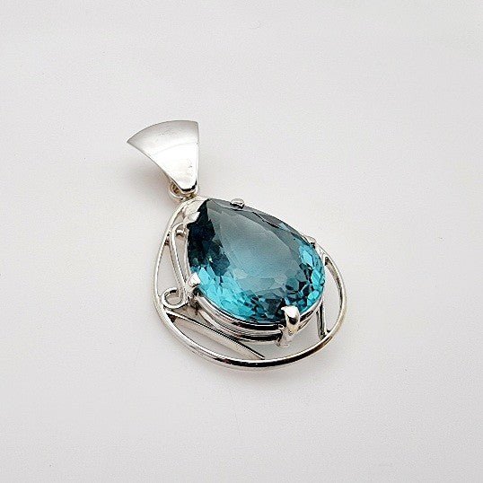 Dije de Cuarzo Aqua Aura - Dijes
