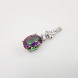 Dije de Cuarzo Místico y cubic zirconia - Dijes