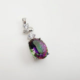 Dije de Cuarzo Místico y cubic zirconia - Dijes
