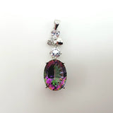 Dije de Cuarzo Místico y cubic zirconia - Dijes