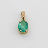 Dije de Esmeralda en oro 18 k - Dijes