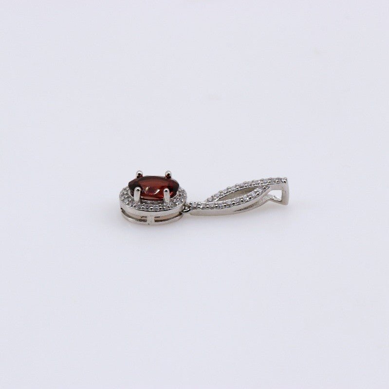 Dije de Granate y cubic zirconia - Dijes