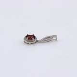 Dije de Granate y cubic zirconia - Dijes