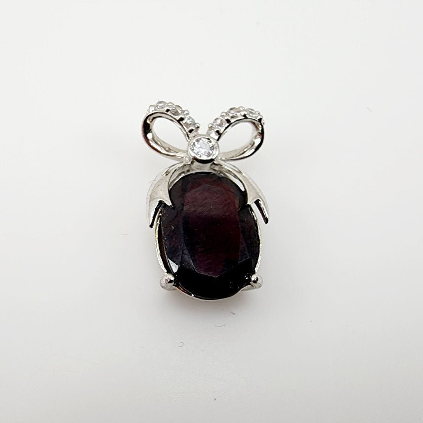 Dije de Granate y cubic zirconia - Dijes