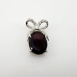 Dije de Granate y cubic zirconia - Dijes
