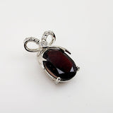 Dije de Granate y cubic zirconia - Dijes