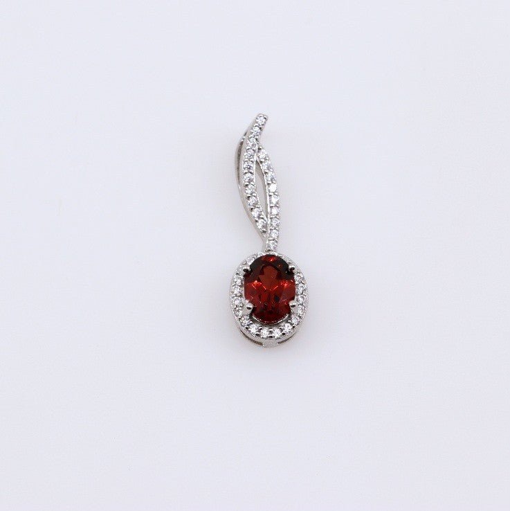 Dije de Granate y cubic zirconia - Dijes