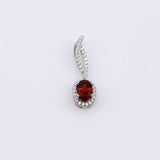 Dije de Granate y cubic zirconia - Dijes