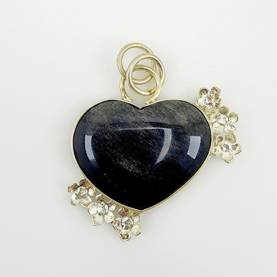 Dije de Obsidiana plateada - Dijes