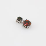 Dije de Ópalo negro australiano y cubic zirconia - Dijes