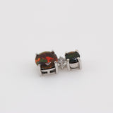 Dije de Ópalo negro australiano y cubic zirconia - Dijes