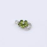 Dije de Peridoto y cubic zirconia - Dijes
