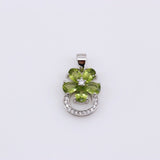 Dije de Peridoto y cubic zirconia - Dijes