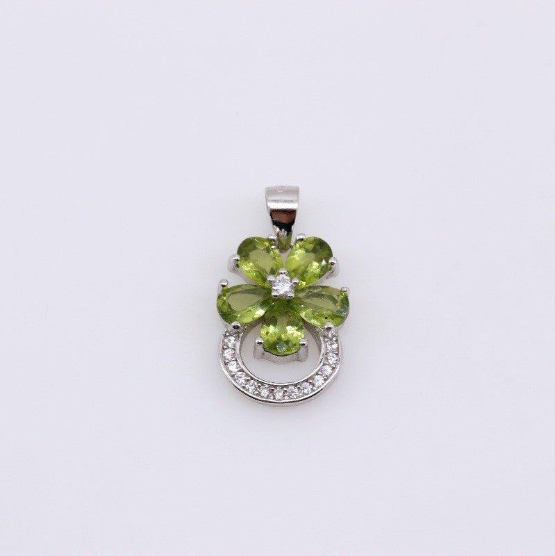 Dije de Peridoto y cubic zirconia - Dijes