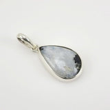 Dije de Piedra Luna con Turmalina negra - Dijes