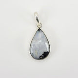 Dije de Piedra Luna con Turmalina negra - Dijes