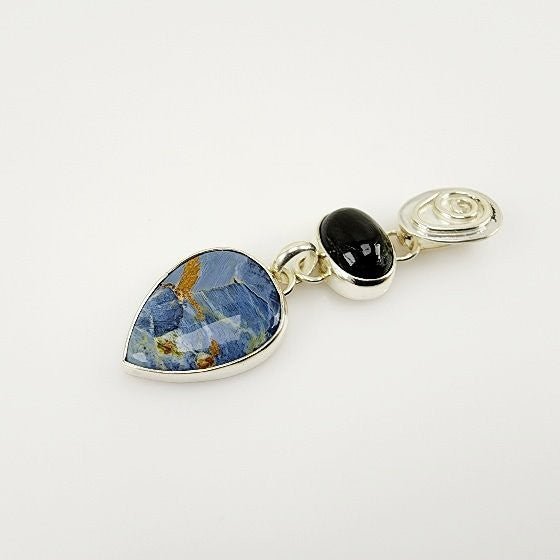 Dije de Pietersita y Obsidiana plateada - Dijes