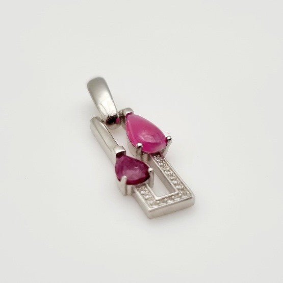Dije de Rubí y Cúbic Zirconia - Dijes