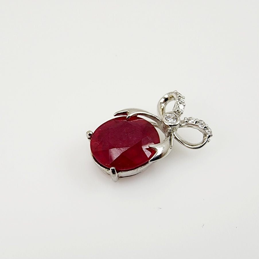 Dije de Rubí y Cúbic Zirconia - Dijes