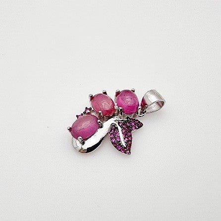 Dije de Rubí y turmalina rosa - Dijes